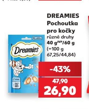 DREAMIES Pochoutka pro kočky - Kaufland aktualniletaky.eu