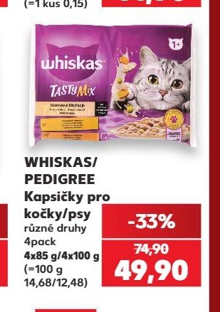 WHISKAS/PEDIGREE Kapsičky pro kočky/psy - Kaufland aktualniletaky.eu