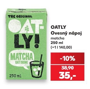 OATLY Ovesný nápoj matcha - Kaufland aktualniletaky.eu