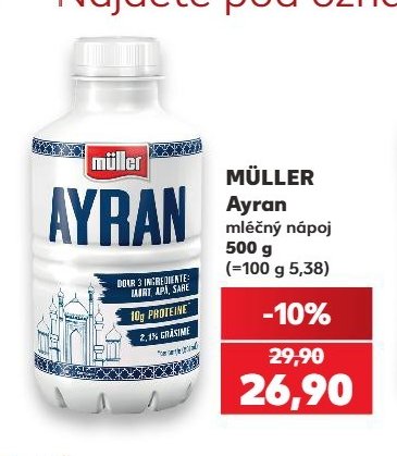 MÜLLER Ayran mléčný nápoj - Kaufland aktualniletaky.eu