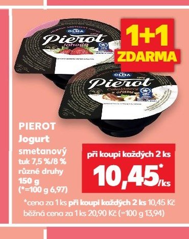 PIEROT Jogurt smetanový tuk 7,5 % 150 g - Kaufland aktualniletaky.eu