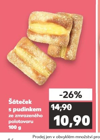Šáteček s pudinkem ze zmrazeného polotovaru 100 g - Kaufland aktualniletaky.eu