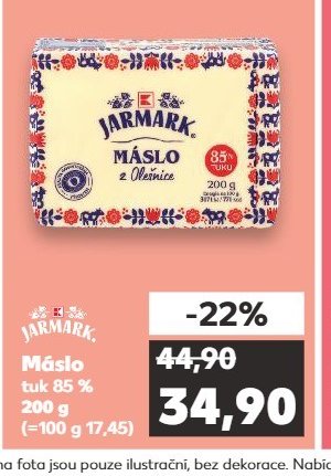 JARMARK Máslo tuk 85 % 200 g - Kaufland aktualniletaky.eu