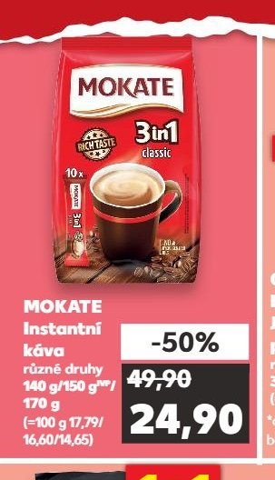 Mokate Instantní káva 170 g - Kaufland aktualniletaky.eu