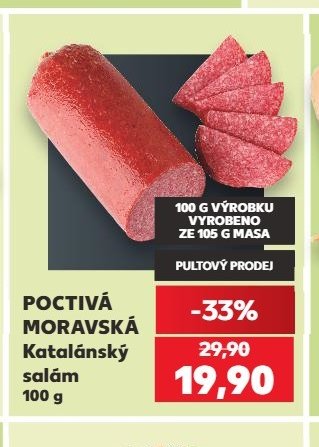 POCTIVÁ MORAVSKÁ Katalánský salám - Kaufland aktualniletaky.eu