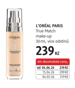L’ORÉAL PARIS True Match make-up 30 ml - dm drogerie aktualniletaky.eu