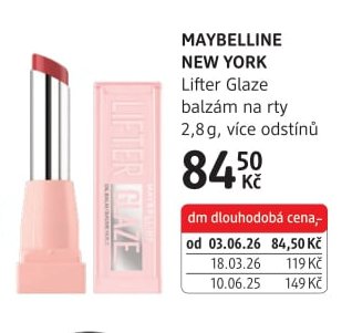 MAYBELLINE NEW YORK Lifter Glaze balzám na rty 2,8 g - dm drogerie aktualniletaky.eu