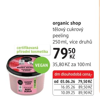 organic shop tělový cukrový peeling - dm drogerie aktualniletaky.eu