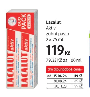 Lacalut Aktiv zubní pasta - dm drogerie aktualniletaky.eu