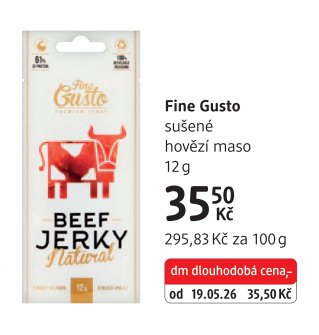 Fine Gusto sušené hovězí maso 12 g - dm drogerie aktualniletaky.eu