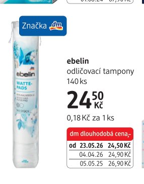 ebelin odličovací tampony - dm drogerie aktualniletaky.eu