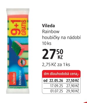 Vileda Rainbow houbičky na nádobí 10 ks - dm drogerie aktualniletaky.eu