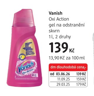 Vanish Oxi Action gel na odstranění skvrn 1l, 2 druhy - dm drogerie aktualniletaky.eu