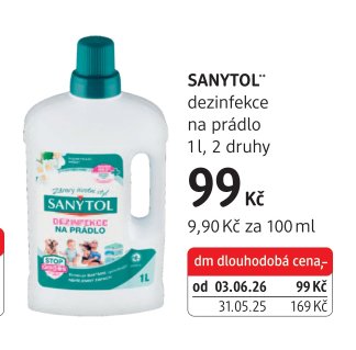 SANYTOL dezinfekce na prádlo 1l, 2 druhy - dm drogerie aktualniletaky.eu