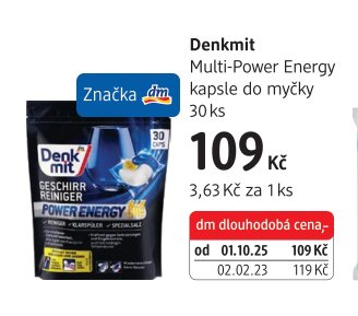 Denkmit Multi-Power Energy kapsle do myčky 30 ks - dm drogerie aktualniletaky.eu