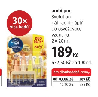ambi pur 3volution náhradní náplň do osvěžovače vzduchu 2 × 20 ml - dm drogerie aktualniletaky.eu