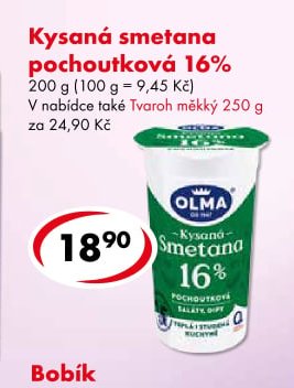 Kysaná smetana pochoutková 16%