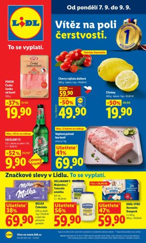 aktuální leták Lidl 7.9.2026-9.9.2026