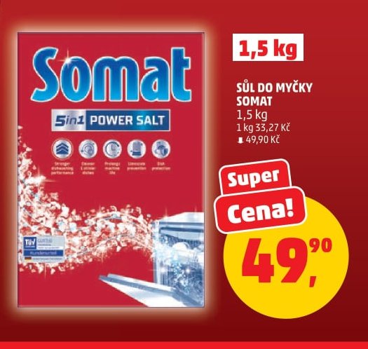 Sůl do myčky Somat 1,5 kg