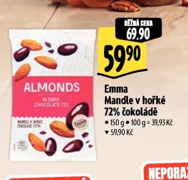 Emma Mandle v hořké 72% čokoládě
