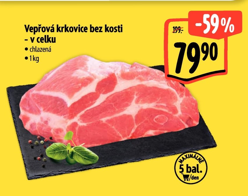 Vepřová krkovice bez kosti