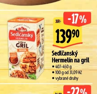 Sedlčanský Hermelín na gril