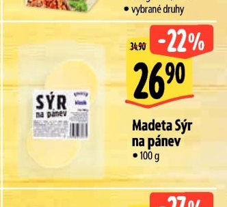 Madeta Sýr na pánev