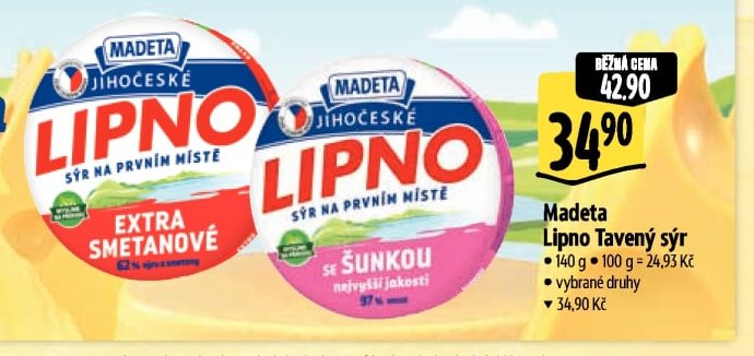 Madeta Lipno Tavený sýr