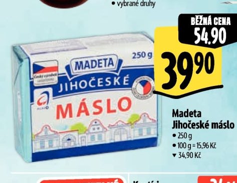 Madeta Jihočeské máslo