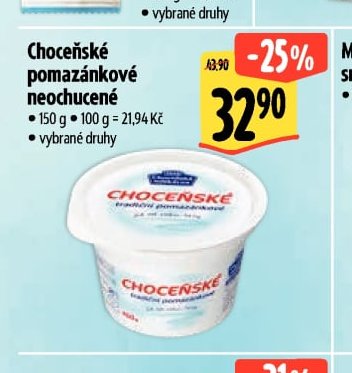 Choceňské pomazánkové neochucené