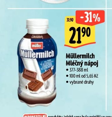 Müllermilch mléčný nápoj