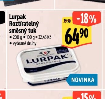 Lurpak Roztíratelný směsný tuk