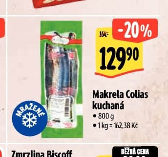Makrela Colias kuchaná
