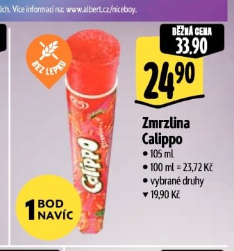 Zmrzlina Calippo