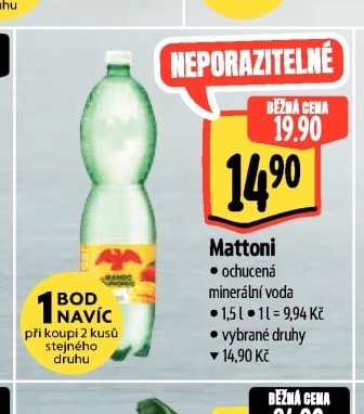 Mattoni ochucená minerální voda