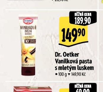 Dr. Oetker Vanilková pasta s mletým luskem
