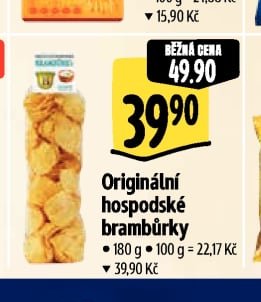 Originální hospodské brambůrky