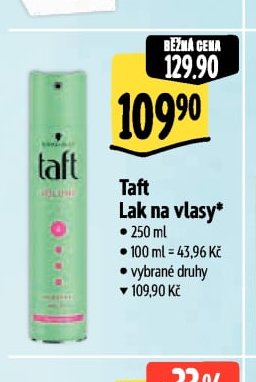 Taft Lak na vlasy