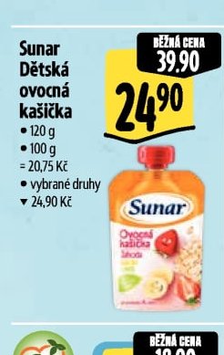 Sunar Dětská ovocná kašička