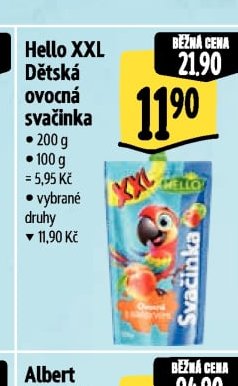 Hello XXL Dětská ovocná svačinka