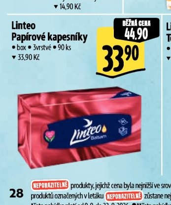 Linteo Papírové kapesníky