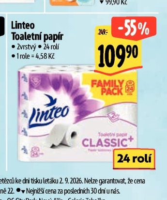 Linteo Toaletní papír