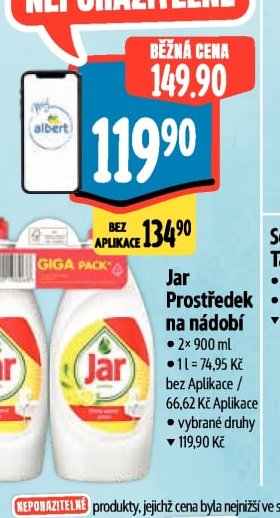 Jar Prostředek na nádobí