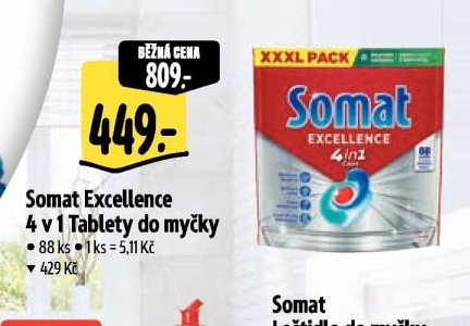 Somat Excellence 4 v 1 Tablety do myčky