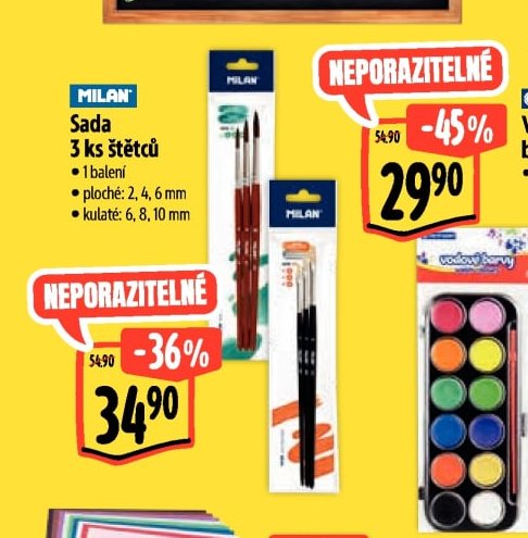 Sada 3 ks štětců