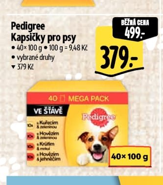 Pedigree Kapsičky pro psy 40x 100 g