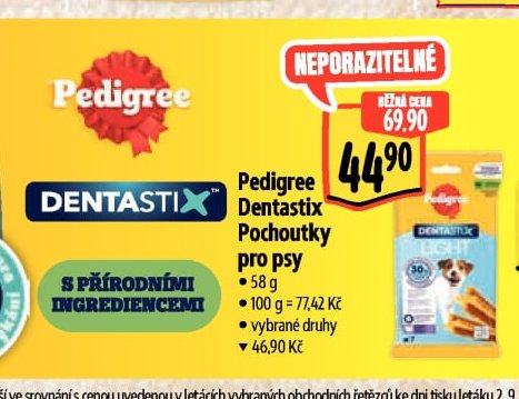 Pedigree Dentastix Pochoutky pro psy 58 g