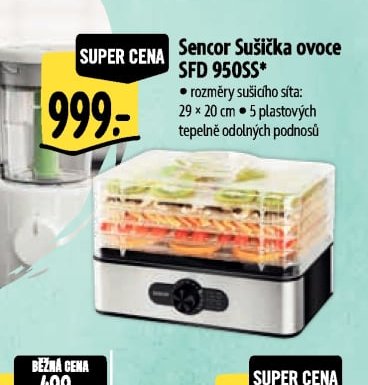 Sencor Sušička ovoce SFD 950SS