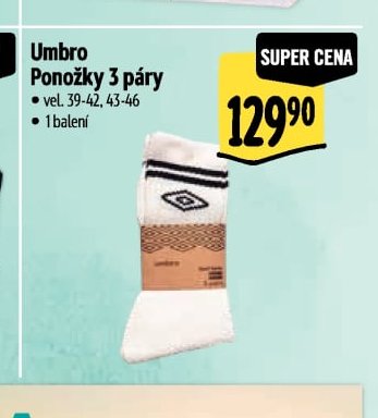 Umbro Ponožky 3 páry