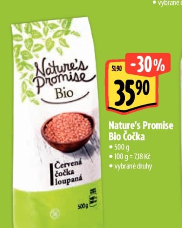 Nature's Promise Bio Čočka